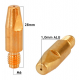 Duza de contact sarma de aluminiu 1.0 mm, M6x28 mm