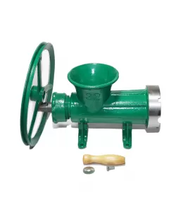 Masina tocat carne Micul Fermier din fonta, 1 sita, cu fulie Masina tocat carne Micul Fermier din fonta, 1 sita, cu fulie