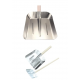 Lopata pentru zapada din aluminiu cu maner din lemn (350 x 330mm)