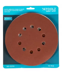 Set 10 hartie abraziva P150 10gauri 215mm Set 10 hartie abraziva P150 10gauri 215mm