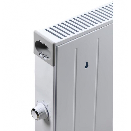 Convector electric Kumtel Luxell C2947, 2500W, Termostat reglabil, sistem de siguranta, silentios, Alb