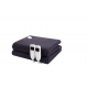 Patura ZLN-4120, Bleumarin cu incalzire electrica Soft Polar Fleece, Negru Pentru doua persoane 160X140 cm, 2x60 W, Temporizator 1-10 ore, ZILAN