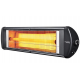 Radiator electric cu infrarosu, Termostat, Corp metalic, Protectie 20 IP, Negru  KUMTEL EX25, 2500W