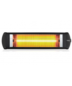 Radiator electric cu infrarosu, Termostat, Corp metalic, Protectie 20 IP, Negru  KUMTEL EX25, 2500W