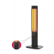 Radiator electric Turn cu Telecomanda KUMTEL MH1200, 1200W, Termostat reglabil, Siguranta la rasturnare, Lampa 3 pozitii, Maner transport, Utilizare vertical, Negru