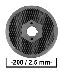 Matrita pentru granulator KL-200 cu gauri de 2.5 mm