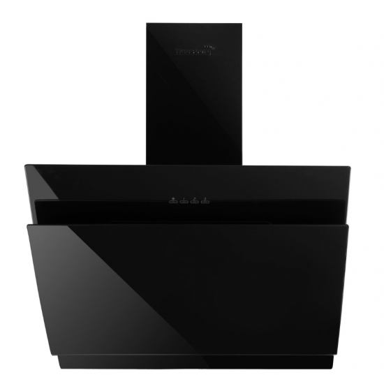 Hota Incorporabila decorativa Hausberg HB-1385, Putere de absorbtie 650 mc/h, 60 cm, Touch control, Filtru aluminiu, Negru