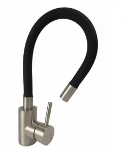 Baterie bucatarie MIXXUS SUS-011 REFL BLACK din otel inoxidabil, Monocomanda, Racorduri incluse Baterie bucatarie MIXXUS SUS-011 REFL BLACK din otel inoxidabil, Monocomanda, Racorduri incluse