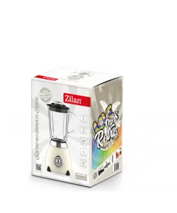 Blender Retro Zilan ZLN1207, putere 500W, capacitate 1.5L, 2 trepte de viteza, functie Pulse, vas din sticla, lame din otel inoxidabil Blender Retro Zilan ZLN1207, putere 500W, capacitate 1.5L, 2 trepte de viteza, functie Pulse, vas din sticla, lame din otel inoxidabil