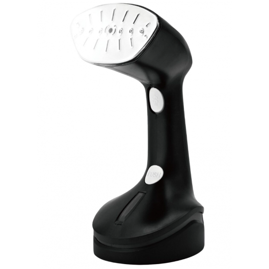 Fier de calcat vertical HAUSBERG HB-7901NG, 1200-1400W, rezervor 200ml detasabil, placa de otel inoxidabil, abur 18g/min, buton on/off, Negru
