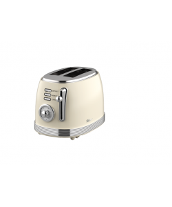 Prajitor de paine Retro Zilan ZLN1191, 2 felii de paine, 850W, 6 trepte de temperatura si timer, dezghetare, reincalzire, picioruse antiderapante