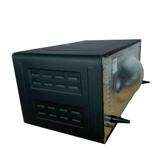 Cuptor electric Rustic HAUSBERG HB-8001RST, 1400W, 48l, Timer mecanic, Termostat reglabil, 4 nivele de inaltime a tavii, usa din sticla rezistenta la temperature ridicate, panou mecanic, Negru-Auriu