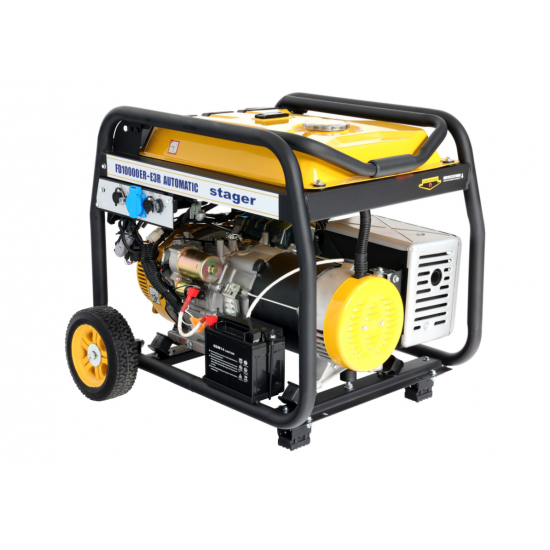 Generator curent dual 230V/400V, 8.5kW, benzina, conector ATS, multistart,Stager FD 10000ER-E3R Automatic