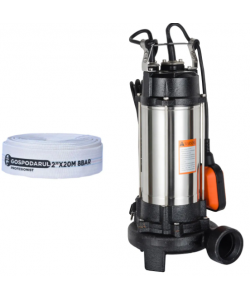 Pompa apa murdara cu tocator  WQW-1500D-F PRO, 1100W, 19800 l/h + furtun 20m  Blade 