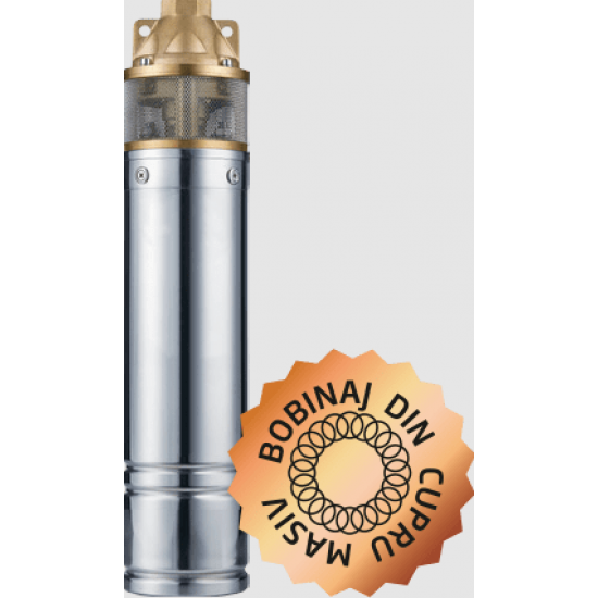 Pompa submersibila apa curata  4SKM-150 Pro - 1100W, 3300 l/h cu accesorii  BLADE
