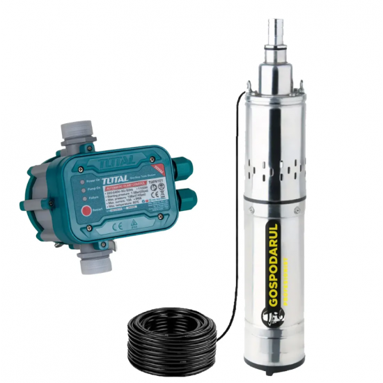 Pompa submersibila  1500W, 2400 l/h, cablu 10m + Presostat  Gospodarul Profesionist