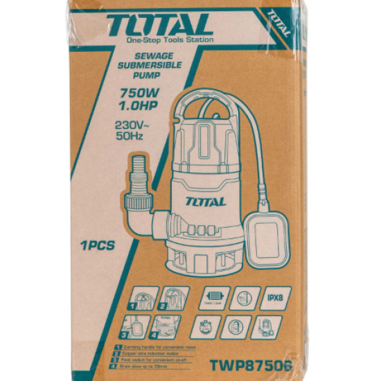 Pompa submersibila apa murdara - 750W TOTAL