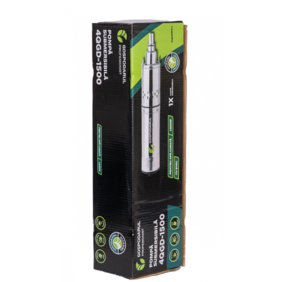 Pompa submersibila 1500W, 2400 l/h, cablu 10m + Furtun 20m   Gospodarul Profesionist