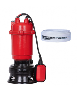 Pompa apa murdara WQD-550-F Pro - 500W, 18200 l/h + furtun 20m BLADE 