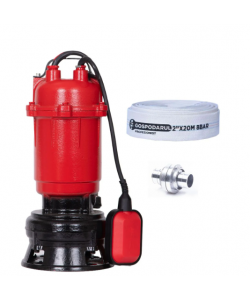Pompa apa murdara WQD-550-F Pro - 500W, 18200l/h + furtun 20m + cuple BLADE 