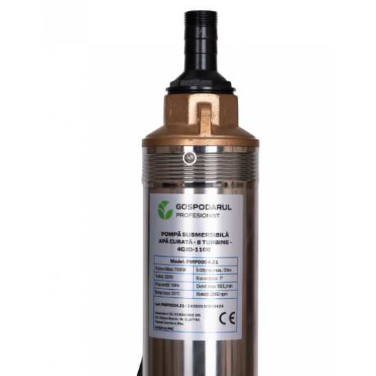 Pompa submersibila Gospodarul Profesionist, 8 turbine, 1100W, 5mc3/h