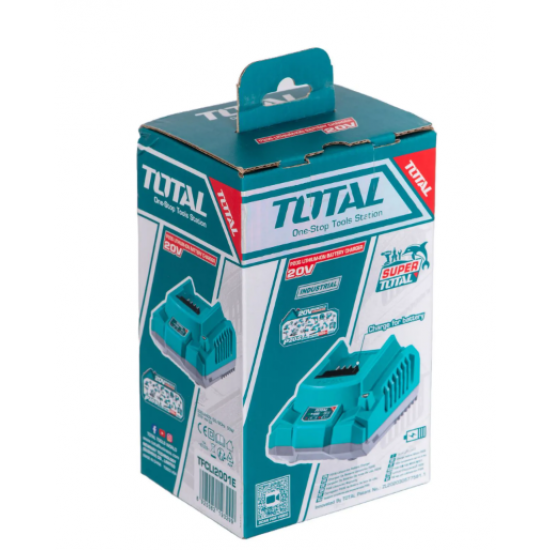 Incarcator rapid TOTAL Industrial - 20V - 2.0Ah