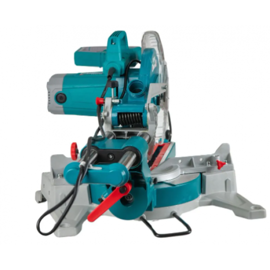 TOTAL-Fierastrau circular stationar cu sina de glisare, 1800W, 5300rpm, 255x25.4mm