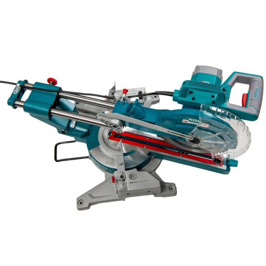 TOTAL-Fierastrau circular stationar cu sina de glisare, 1800W, 5300rpm, 255x25.4mm