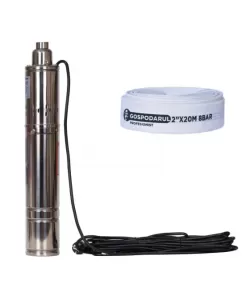 Pompa submersibila apa curata 4QGD1.2-100-0.75 Pro - 750W, 2550 l/h + furtun 20m BLADE 