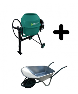 PACHET BETONIERA GOSPODARUL 180L, 800W + ROABA GP 110L