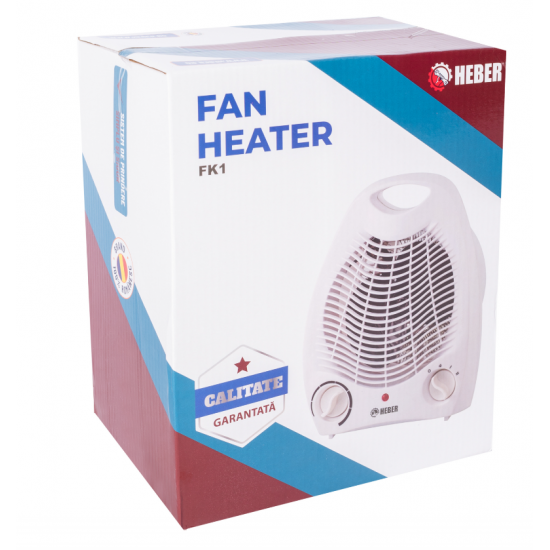Aerotermă cu ventilator FK 1, doua trepte de incalzire 1000W / 2000W