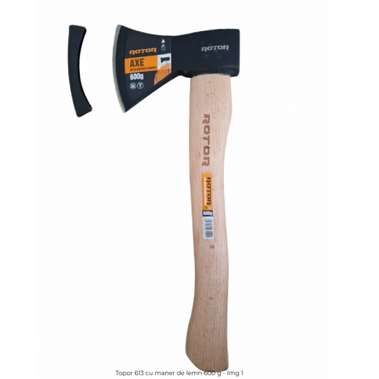 Topor 613 cu maner de lemn 600 g