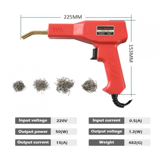 Trusa aparat sudat plastic 50w pistol profesional pentru lipit/sudat plastic