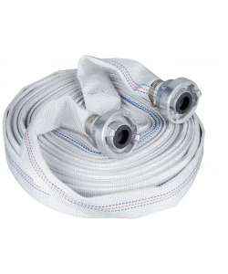 Furtun pentru refulare TATTA TT-C2015, diametru 1”, rola 20m cu mufe cuplare metalice, interior si exterior acoperit cu PVC