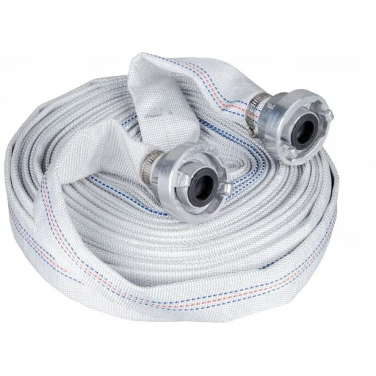 Furtun pentru refulare TATTA TT-C2015, diametru 1”, rola 20m cu mufe cuplare metalice, interior si exterior acoperit cu PVC