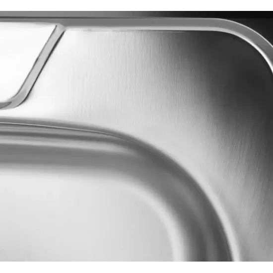 Chiuveta bucatarie Sanitec S416D, pentru masca, finisaj satinat, cuva dreapta, 80x50cm, Inox Chiuveta bucatarie Sanitec S416D, pentru masca, finisaj satinat, cuva dreapta, 80x50cm, Inox