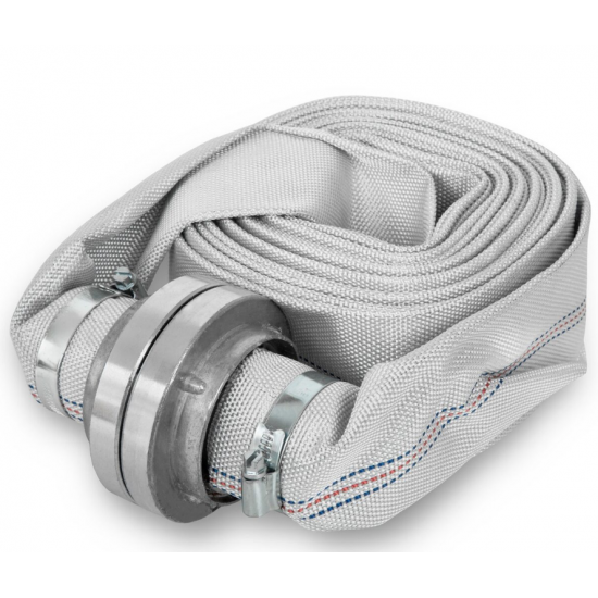 Furtun pentru refulare TATTA TT-C2016, diametru 2”, rola 20m cu mufe cuplare metalice, interior si exterior acoperit cu PVC
