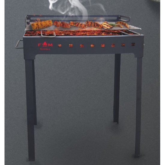 Gratar gradina din otel, FM Grill Economic, 58 x 30 cm