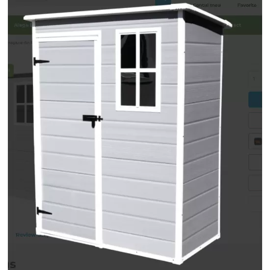 Magazie din Plastic pentru Gradina 151x91x192 - C Magazie din Plastic pentru Gradina 151x91x192 - C