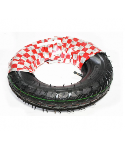 Cauciuc + camera Micul Fermier 3.50-8, profil floare, premium