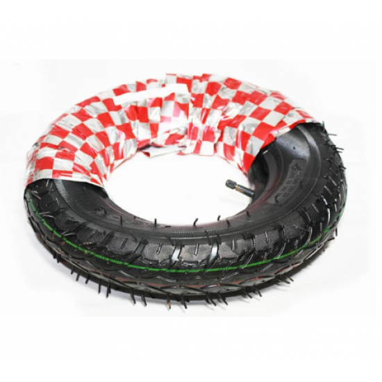 Cauciuc + camera Micul Fermier 3.50-8, profil floare, premium