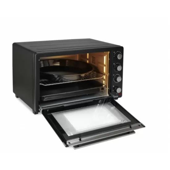 Cuptor electric Zilan ZLN3480 cu ventilator, Putere 2500W, Capacitate 80L, Timer, Geam dublu, Termostat reglabil, Temperatura maxima 250 grade C Cuptor electric Zilan ZLN3480 cu ventilator, Putere 2500W, Capacitate 80L, Timer, Geam dublu, Termostat reglabil, Temperatura maxima 250 grade C