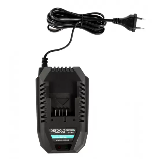 Incarcator rapid, Detoolz, pentru acumulator 20V, incarcare 4.5A/h Incarcator rapid, Detoolz, pentru acumulator 20V, incarcare 4.5A/h