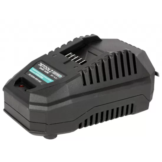 Incarcator rapid, Detoolz, pentru acumulator 20V, incarcare 4.5A/h Incarcator rapid, Detoolz, pentru acumulator 20V, incarcare 4.5A/h