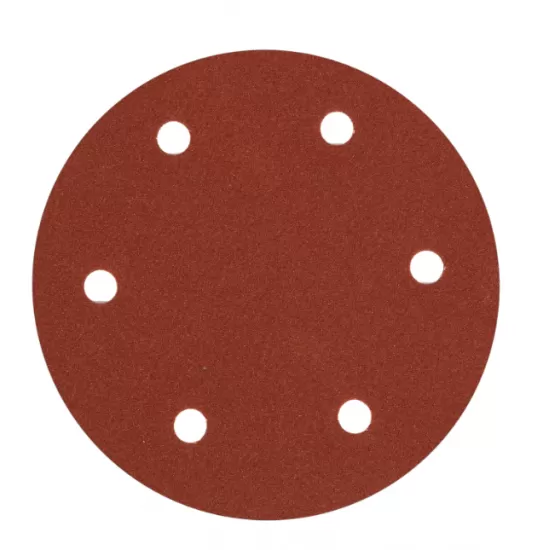 Set 10 hartie abraziva P120 6gauri 215mm Set 10 hartie abraziva P120 6gauri 215mm