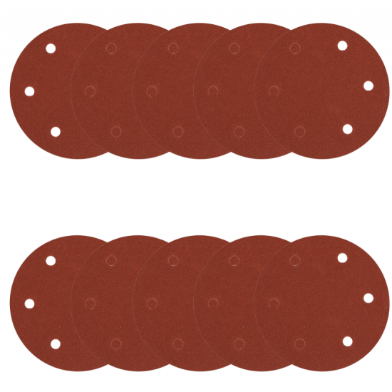Set 10 hartie abraziva P120 6gauri 215mm