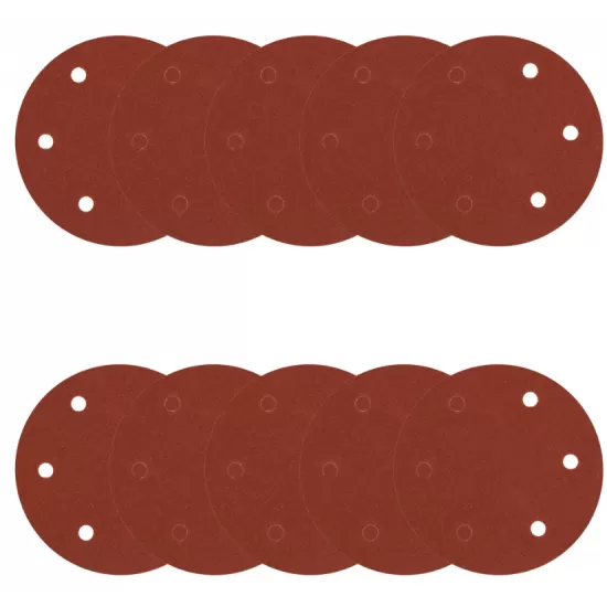Set 10 hartie abraziva P120 6gauri 215mm Set 10 hartie abraziva P120 6gauri 215mm