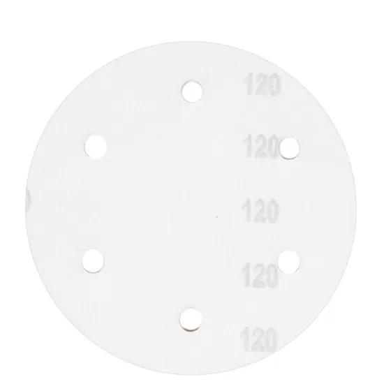 Set 10 hartie abraziva P120 6gauri 215mm Set 10 hartie abraziva P120 6gauri 215mm