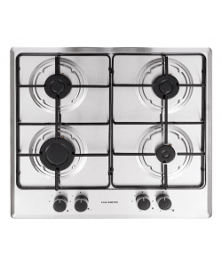 Plita incorporabila Hausberg HB 555, Gaz, 4 arzatoare, Sistem siguranta, Inox