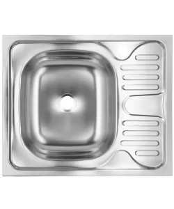 Chiuveta bucatarie pentru masca SANITEC S402S, 60x50 cm, Cuva Stanga, 0.4 mm, Inox Chiuveta bucatarie pentru masca SANITEC S402S, 60x50 cm, Cuva Stanga, 0.4 mm, Inox